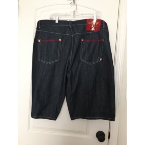 Stash House Men's Big & Tall Blue Jean Shorts Pockets Zip Button Size 42 - Picture 9 of 12